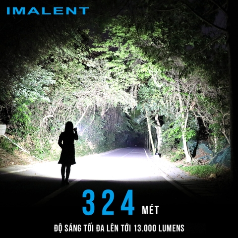 Đèn pin edc IMALENT MS03 sáng 13.000 lumen chiếu xa 324m pin 21700 sạc USB-C