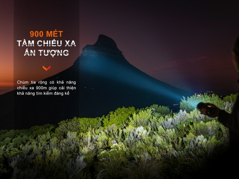 Đèn pin tìm kiếm cứu nạn FENIX LR40R V2.0 độ sáng 15.000 lumen chiếu xa 900m