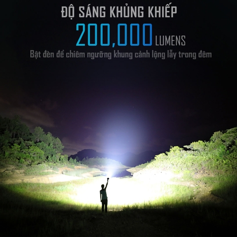 Đèn pin sáng nhất thế giới IMALENT MS32 độ sáng 200.000 Lumen tầm chiếu xa 1618m cổng sạc USB-C powerbank