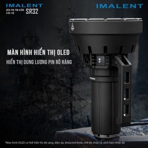 Đèn pin IMALENT SR32 sáng 120.000lm chiếu xa 2.080m 32 LED XHP50.3 sạc USB-C kiêm Powerbank