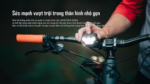 Đèn xe đạp MAGICSHINE MONTEER 5000s – Sáng 5000 Lm -Chiếu tỏa 32°/21°