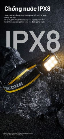 NITECORE HA29 UHE – Đèn đội đầu outdoor 1200 lm, pin chịu lạnh -40°C