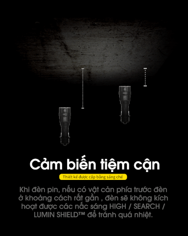 Đèn pin siêu sáng NITECORE TM9K Pro sáng 9900 lumen chiếu xa 510m pin 5000mAh sạc USB C công tắc kép chiến thuật