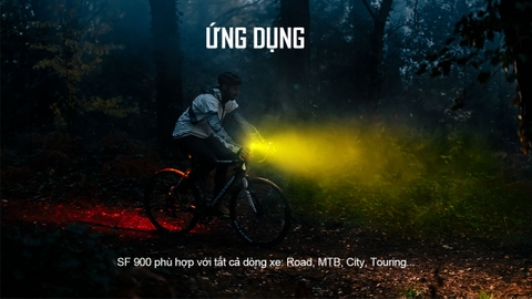 Đèn xe đạp MAGICSHINE SF900 sáng 900lm chiếu xa 150m pin 2600mAh sạc USB-C powerbank