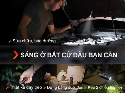 Đèn pin FENIX E18R V2.0 độ sáng 1200 lumen chiếu xa 146m