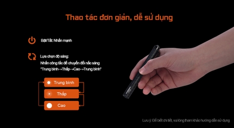 Đèn pin mini ACEBEAM PT20 sáng 500 Lumens chiếu xa 80m