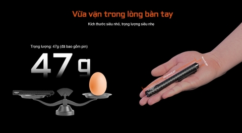Đèn pin mini ACEBEAM PT20 sáng 500 Lumens chiếu xa 80m