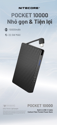 Sạc dự phòng NITECORE POCKET 10000