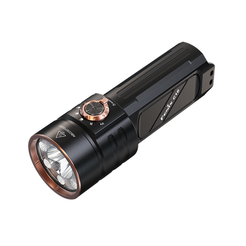 Đèn pin tìm kiếm Fenix C16 – Sáng 6000 lumen chiếu xa 424m, tích hợp UV và đèn đỏ, sạc nhanh USB-C 20W