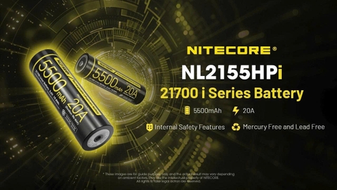 Pin sạc NITECORE NL2155HPi dung lượng 5500mAh