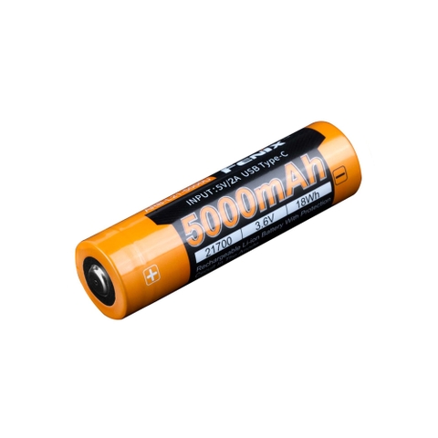 Pin sạc FENIX 21700 dung lượng 5000 mAh cổng sạc USB