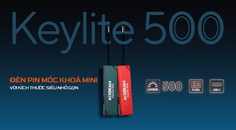 Đèn pin móc khoá ACEBEAM Keylite 500 - siêu gọn 500 lumen nhẹ 19g