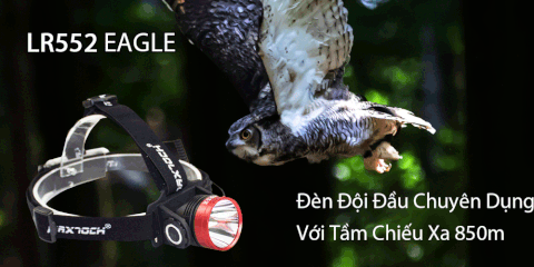Đèn pin đội đầu MAXTOCH EAGLE LR552 độ sáng 720 lumen chiếu xa 850m (pin 21700)