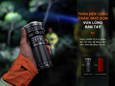 Đèn pin tìm kiếm cứu nạn FENIX LR40R V2.0 độ sáng 15.000 lumen chiếu xa 900m