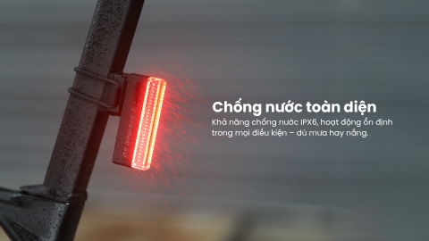 Đèn hậu xe đạp Magicshine SEEMEE 50 PRO – 50lm, pin sạc USB-C, chống nước IPX6