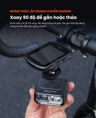 Đèn xe đạp MAGICSHINE HORI1300 PRO – Độ sáng 1300 Lumens cos pha chống chói hỗ trợ ANT+ & Shimano Di2. FTR LightSync