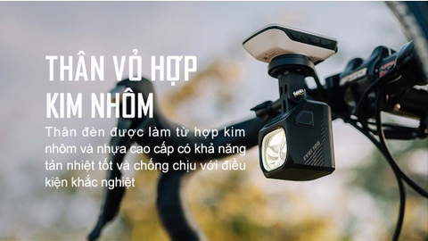 Đèn xe đạp MAGICSHINE EVO 1700 - 1700 lumens pin 4000mAh cos pha cắt vạch chống chói công tắc remote cài đặt app