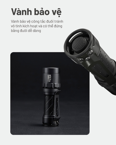 Đèn pin mini NITECORE MT1C PRO sáng 1000lm chiếu xa 360m pin 18350 1600mAh