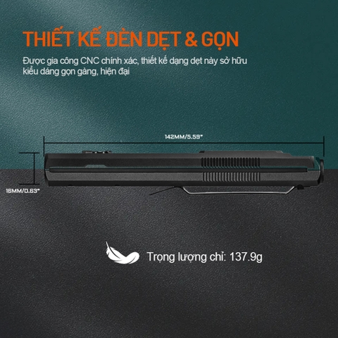ACEBEAM UC25 – Đèn pin EDC chiến thuật đa nguồn sáng 3.100 lumen (Trắng · Laser · UV · High CRI)