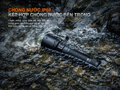 Đèn pin chiếu xa Fenix C7 V2.0 – Sáng 3300 lumen, chiếu xa 575m, pin 21700 sạc USB-C nam châm đuôi