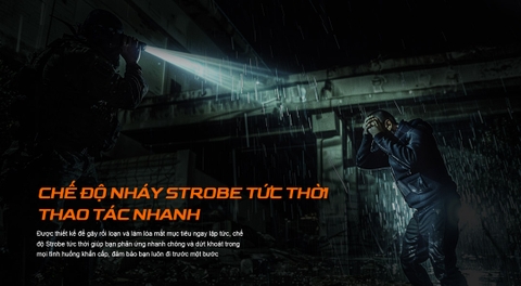 Acebeam T37 – Đèn pin chiến thuật 4000lm chiếu xa 440m công tắc xoay sạc USB-C