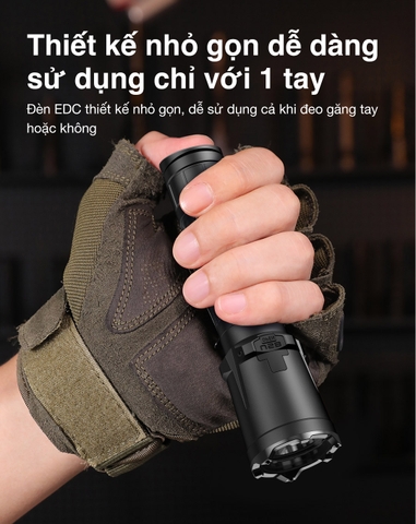 Đèn pin KLARUS XT11GT PRO V3 sáng 3300 lumen chiếu xa 380m công tắc kép thế hệ 6