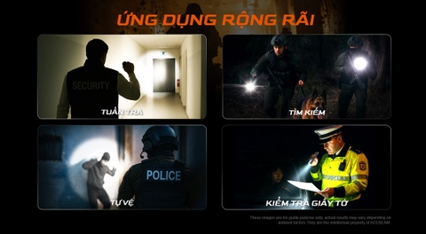 Acebeam T37 – Đèn pin chiến thuật 4000lm chiếu xa 440m công tắc xoay sạc USB-C