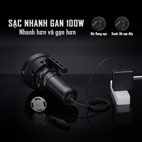 Đèn pin sáng nhất thế giới IMALENT MS32 độ sáng 200.000 Lumen tầm chiếu xa 1618m cổng sạc USB-C powerbank