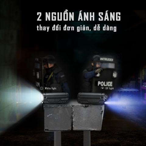 Đèn pin EDC IMALENT BL50 tia UV 365nm sáng 3.600 lumen chiếu xa 428m pin dung lượng 3000mAh sạc USB-C