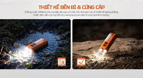 Đèn Pin EDC Đa Màu Sắc ACEBEAM UC3A – 900 Lumens, RGB 270°, Pin Thay Thế