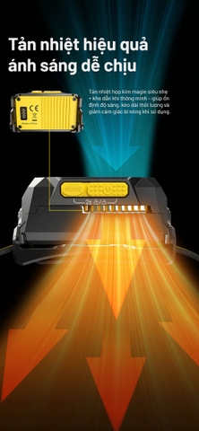 NITECORE HA29 UHE – Đèn đội đầu outdoor 1200 lm, pin chịu lạnh -40°C