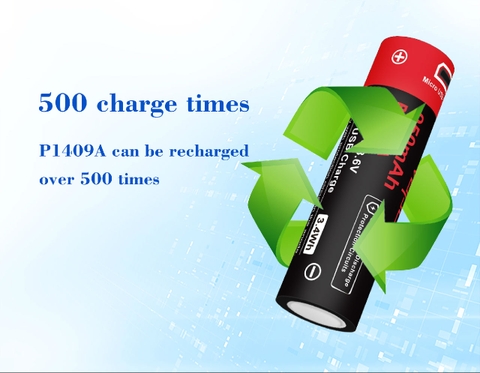 Pin sạc VAPCELL 14500 dung lượng 950mAh cổng sạc USB - P1409A