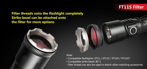 Kính lọc màu KLARUS FT11S - Kính Filter màu dành cho XT11S / XT12S / XT11GT