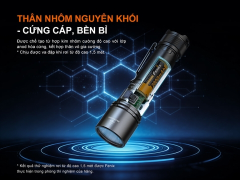 Đèn pin Fenix C5 V2.0  – Độ sáng 2000 lumen, chiếu xa 480m, sạc USB-C đuôi nam châm