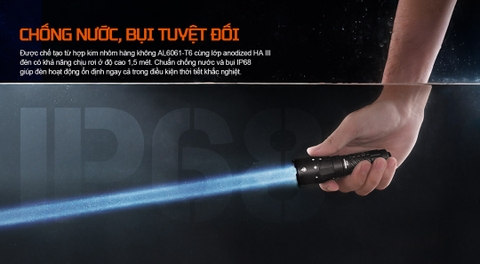 ACEBEAM W20 – Đèn pin LEP độ sáng 600 Lumens, chiếu xa 1100m kết hợp vùng sáng tỏa rộng