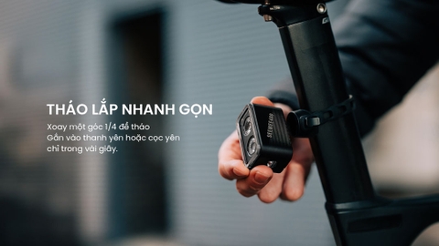 Đèn hậu xe đạp MAGICSHINE SEEMEE 400 độ sáng 400 lumen pin 1600mAH hỗ trợ ANT+