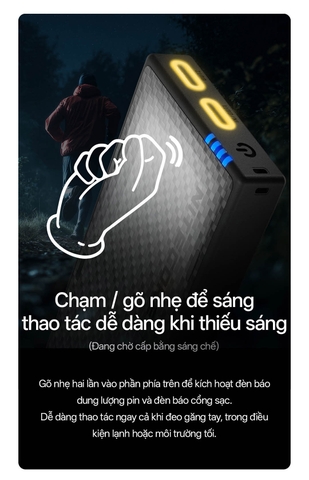 Sạc dự phòng NITECORE NB10000 Gen 4 10000 mAh sợi carbon siêu nhẹ chống nước, đèn sạc RGB