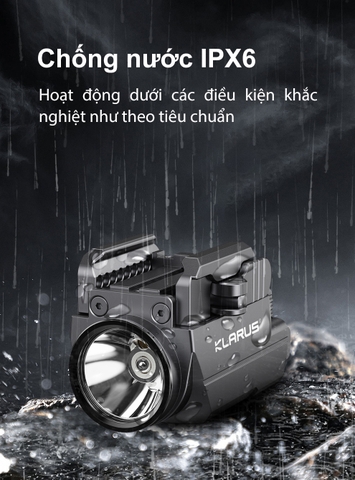 Đèn pin đặc chủng KLARUS GL2 sáng 1000 lumen tích hợp laser xanh lá pin 400mAh