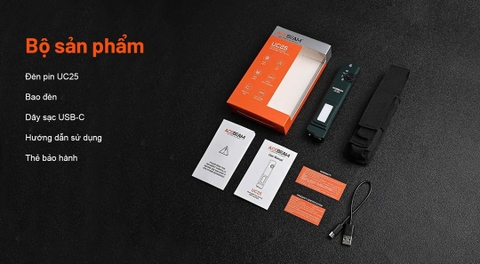 ACEBEAM UC25 – Đèn pin EDC chiến thuật đa nguồn sáng 3.100 lumen (Trắng · Laser · UV · High CRI)