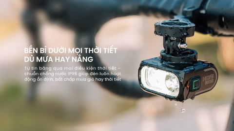 Đèn pha xe đạp Magicshine Hori 1300 – Sáng 1300 lumen, gắn kép, sạc USB-C