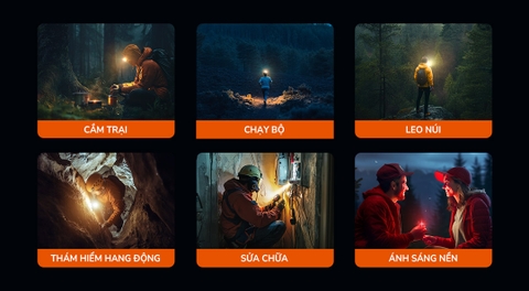 Đèn pin đội đầu ACEBEAM H17 V2 sáng 2000 lumen chiếu xa 128m nhỏ gọn đuôi nam châm