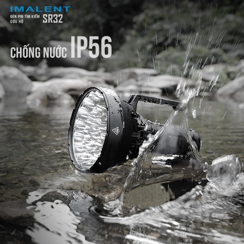 Đèn pin IMALENT SR32 sáng 120.000lm chiếu xa 2.080m 32 LED XHP50.3 sạc USB-C kiêm Powerbank
