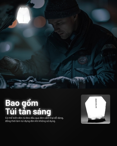 Đèn pin đội đầu NITECORE NU53 sáng 1800 lumens chiếu xa 175m pin 21700 6000mAh sạc nhanh USB-C