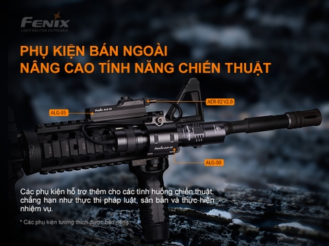 Đèn pin FENIX PD32 V2.0 độ sáng 1200 lumens chiếu xa 395m pin 18650