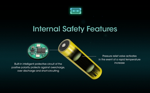 Pin sạc 18650 Nitecore NL1836 – 3600mAh, Tích hợp mạch bảo vệ,