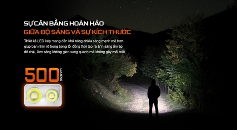 Đèn pin móc khoá ACEBEAM Keylite 500 - siêu gọn 500 lumen nhẹ 19g