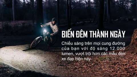Đèn xe đạp MAGICSHINE MONTEER 12000 độ sáng 12000 lumen pin 10000mAh USB-C Powerbank