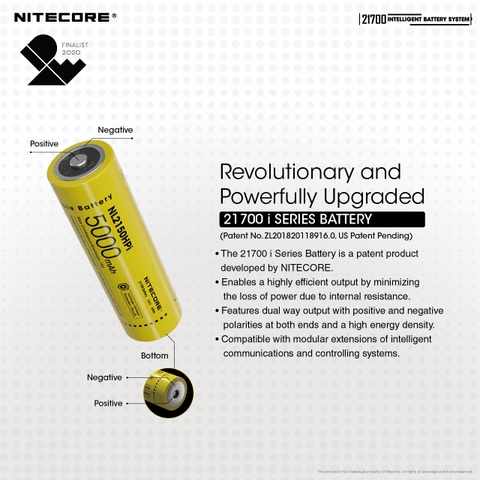 Đèn bulb tản sáng Nitecore ML21 gắn pin 21700i Nitecore