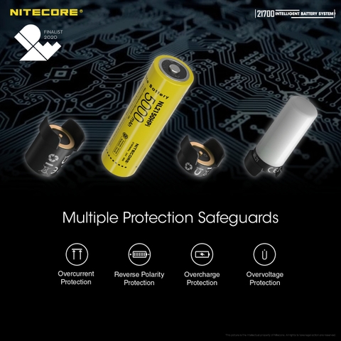 Đèn bulb tản sáng Nitecore ML21 gắn pin 21700i Nitecore
