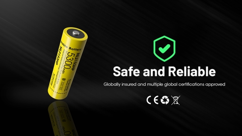 Pin sạc NITECORE NL2153HP loại 21700 dung lượng 5300mAh dòng xả tối đa 20A